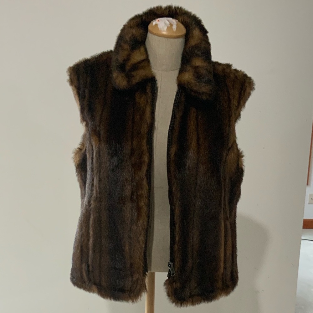 Faux fur vest